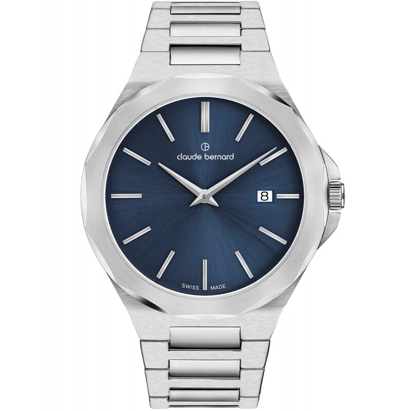 Ceas barbatesc Claude Bernard 71289 3M BUIN Quartz Argintiu