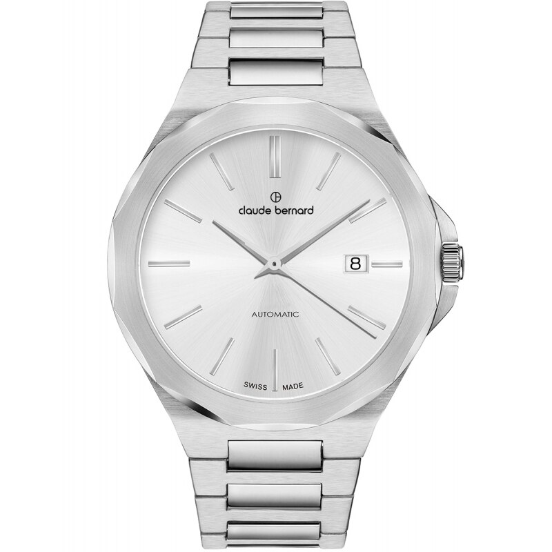 Ceas barbatesc Claude Bernard 80117 3M AIN Automatic Argintiu