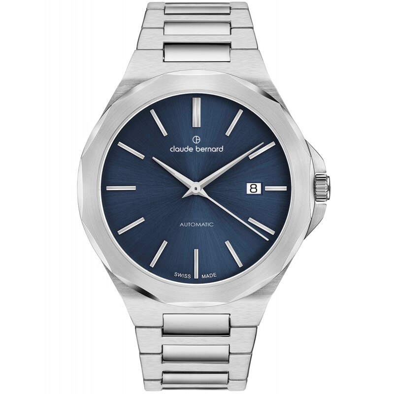 Ceas barbatesc Claude Bernard 80117 3M BUIN Automatic Argintiu