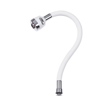 Pipa baterie lebada , flexibila,alba ,perlator cu doua functii ,TRENDY'S Pipa baterie lebada , flexibila,alba ,perlator cu doua functii ,TRENDY'S