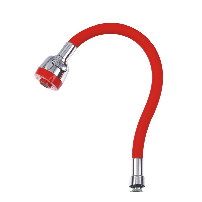 Pipa baterie lebada , flexibila,rosie ,perlator cu doua functii ,TRENDY'S