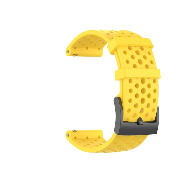 Smart Pulse Premuim szíj Suunto Spartan Sport/HR/Suunto 7/Baro 9/ D5 okosórához, 24mm, sárga
