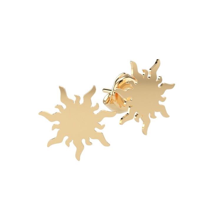 Adamant Sun fülbevaló 14K sárgaarany