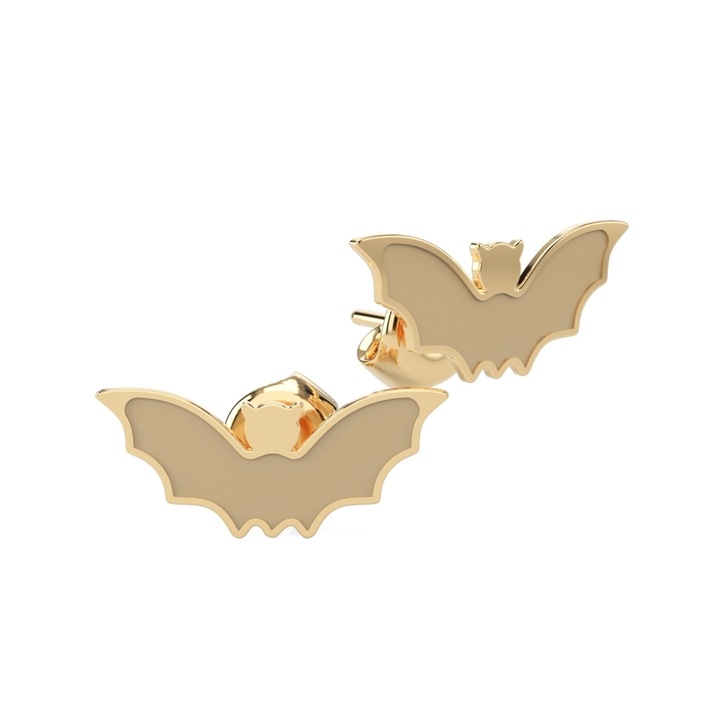 14 karátos sárga arany fülbevaló Bat