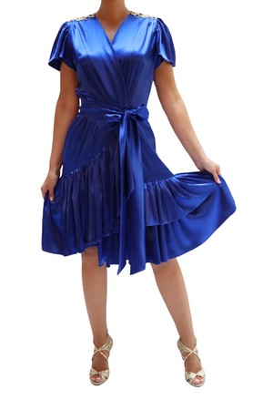 Painkiller suspend alcove Rochie Royal Day, albastru cobalt ,S-M INTL - eMAG.ro