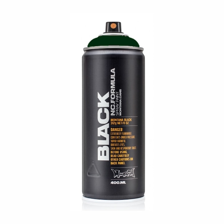 Vopsea spray pentru graffiti, Montana Black, Tag green, 400ml