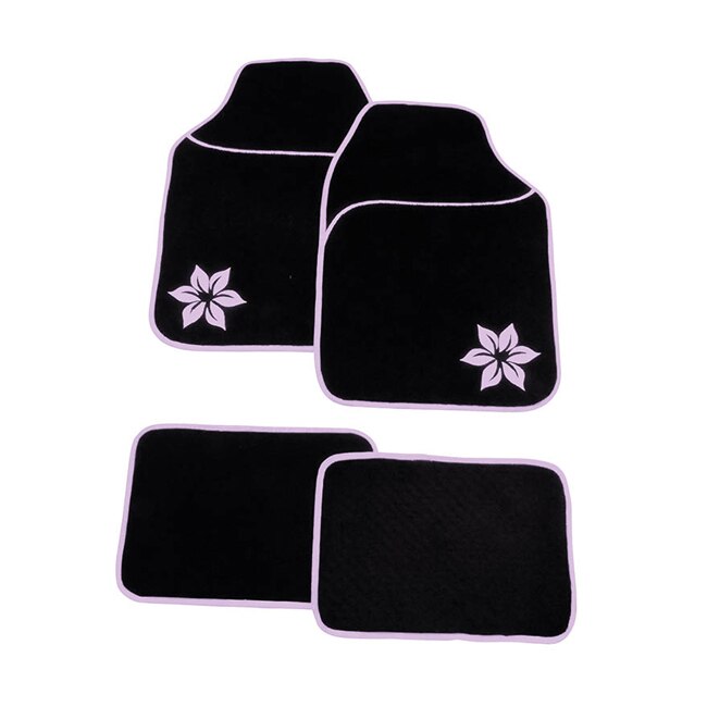 Set covorase auto din mocheta Flower universale, 4 buc