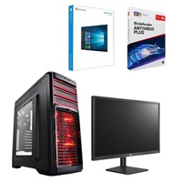 Set calculator si monitor si licenta si Antivirus Desktop Pc Digital Base,Procesor Intel® Core™I5 3.1 Ghz, RAM 8GB, Capacitate stocare 120SSD si GT 730 2 GB 128biti, Red Data si LED 22