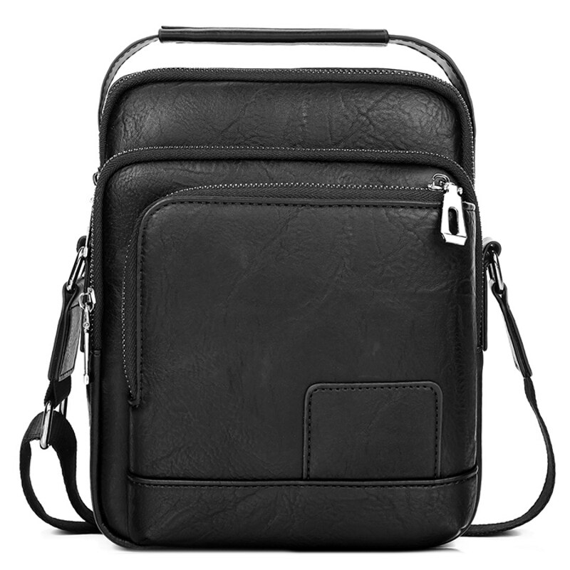 Geanta barbati pentru umar, JERMYN'S York, piele, negru