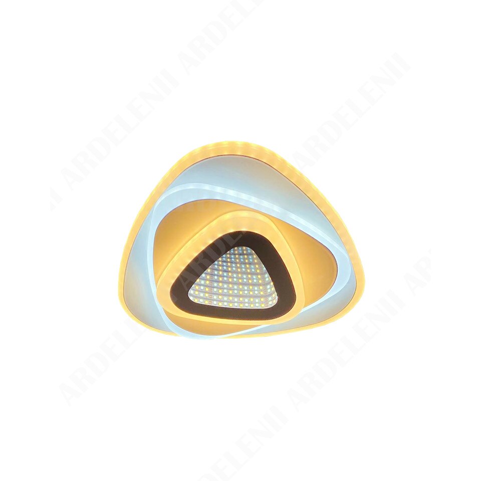 Lustra Led Home Design Eleanor ,mijloc 3D ,schelet alb ,metal / acril
