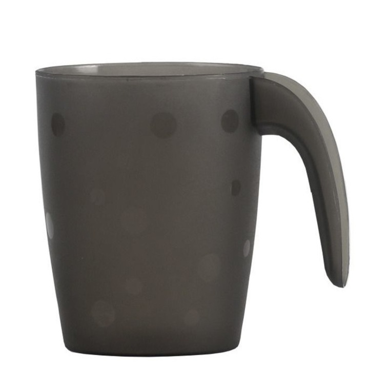 Cana plastic 200ml, gri, DOMOTTI Pola