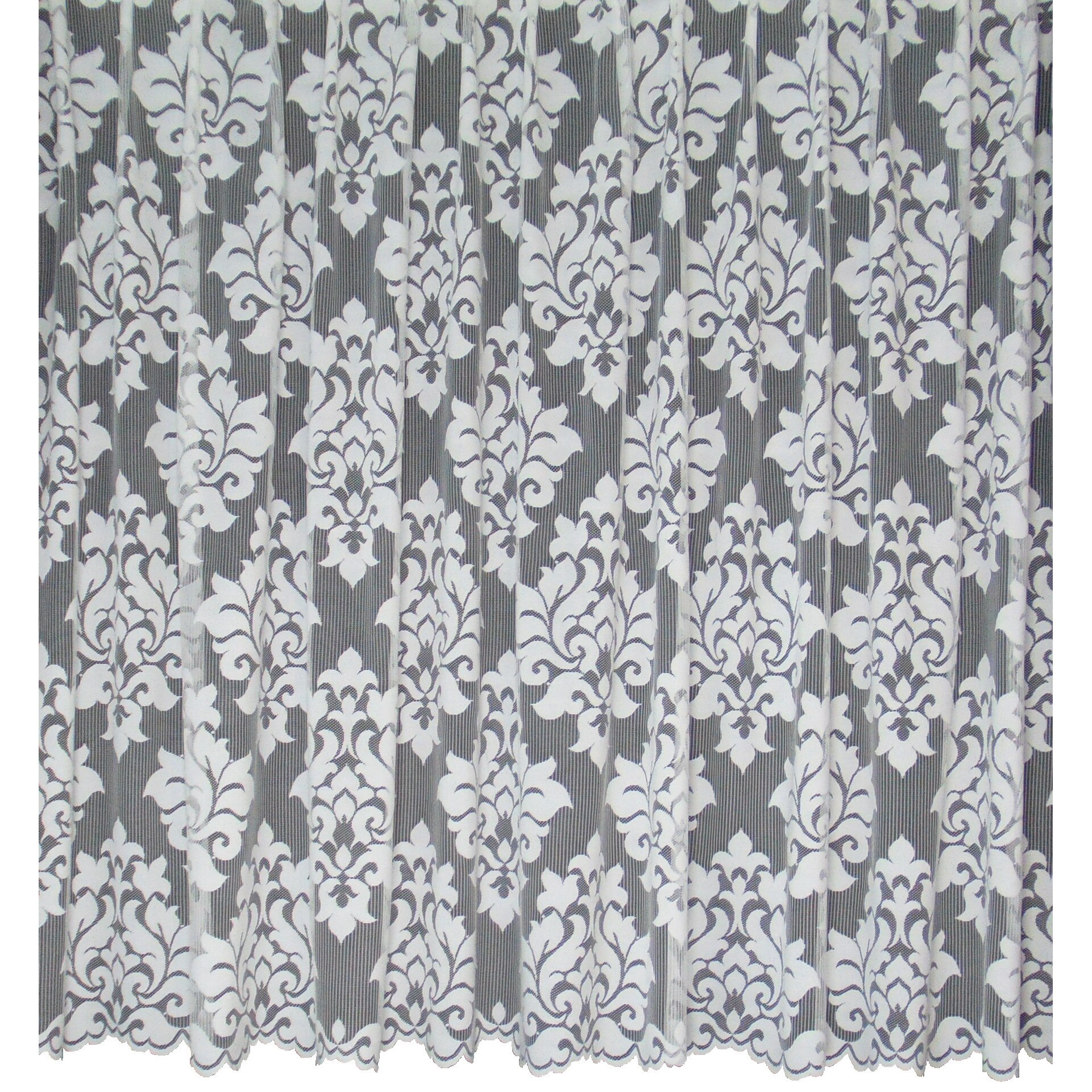 Perdea Trei Stejari, model 51193, uni, 350 x 160 cm, alb