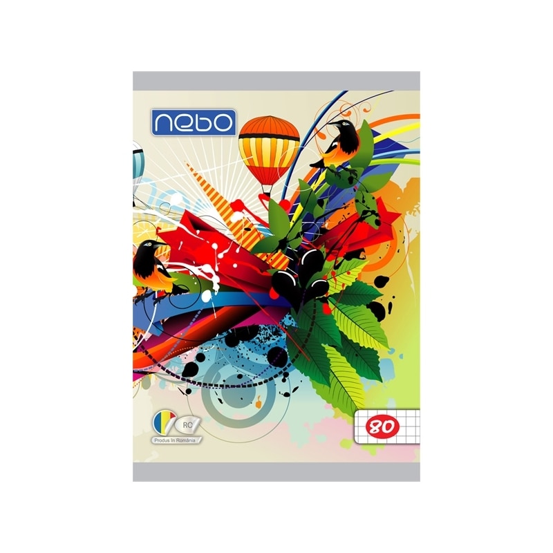 Caiet multicolor pentru scoala A5, 80 de file, matematica