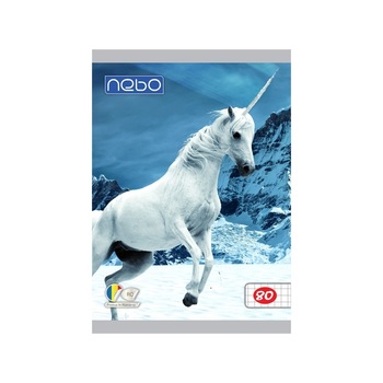 Caiet A5 80 file, matematica, Unicorn Caiet A5 80 file, matematica, Unicorn