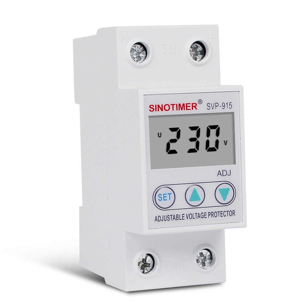 Releu siguranta digitala de protectie tensiune 63A, SVP-915, ecran LED, recuperare automata, SVP-915-63A