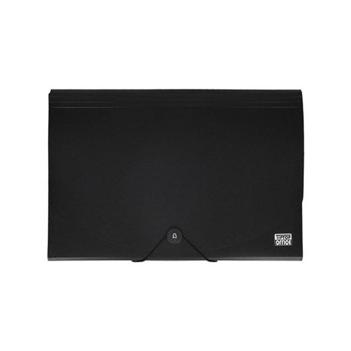 Spirit 4030352 Spirit: Irattartó mappa A4 12 rekeszes fekete