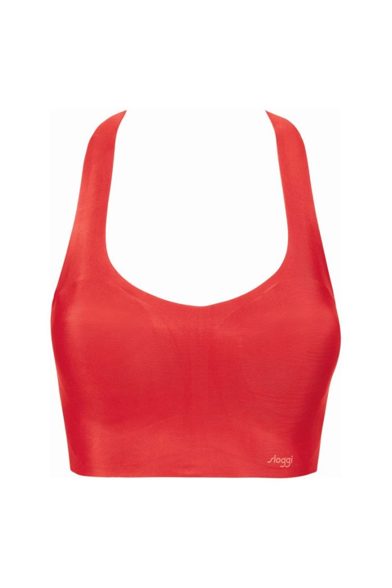 Bustiera, Sloggi ZERO Feel Racerback Top, Rosu