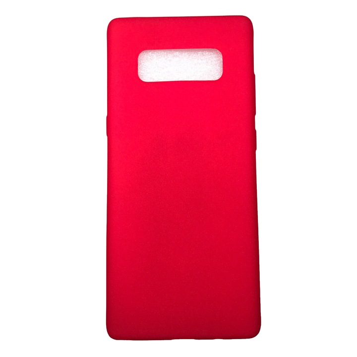 Husa Samsung Note 8, Carcasa din silicon, textura Nisip, Rosu