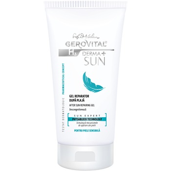 Gel reparator dupa plaja Gerovital H3 Derma+ Sun, 150 ml Gel reparator dupa plaja Gerovital H3 Derma+ Sun, 150 ml