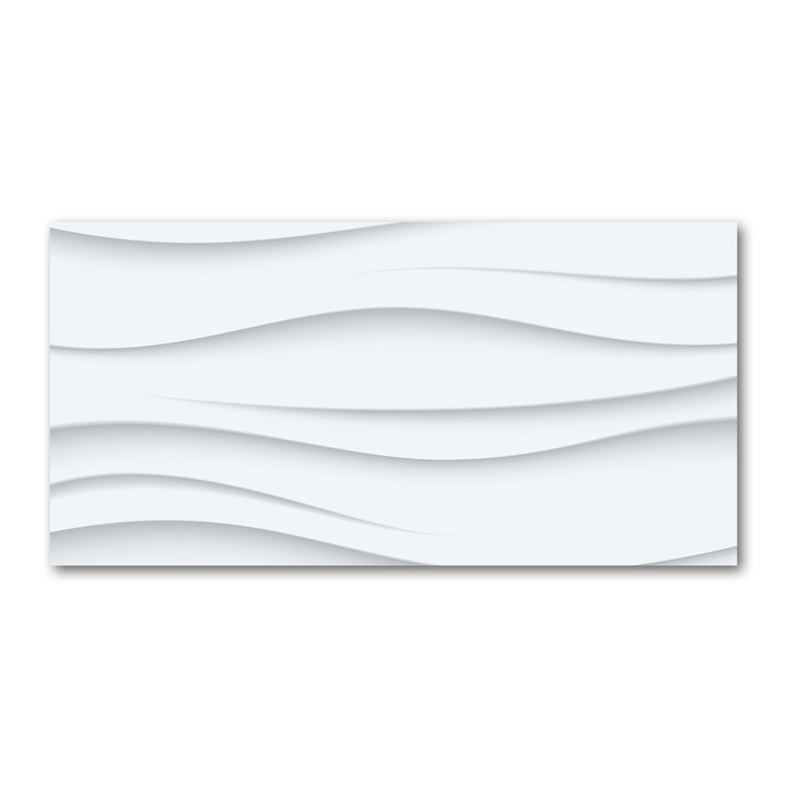 Panou de bucatarie, din sticla, 100 cm x 50 cm - Valurile de abstractizare