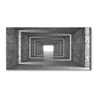Panou de bucatarie, din sticla, 100x50 cm "Tunel de caramida”