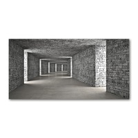 Panou de bucatarie, din sticla, 100x50 cm "Tunel de caramida”