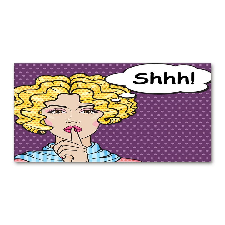 Pictura pe panza. 140 x 70cm. Decorarea peretilor "Femeie comica”