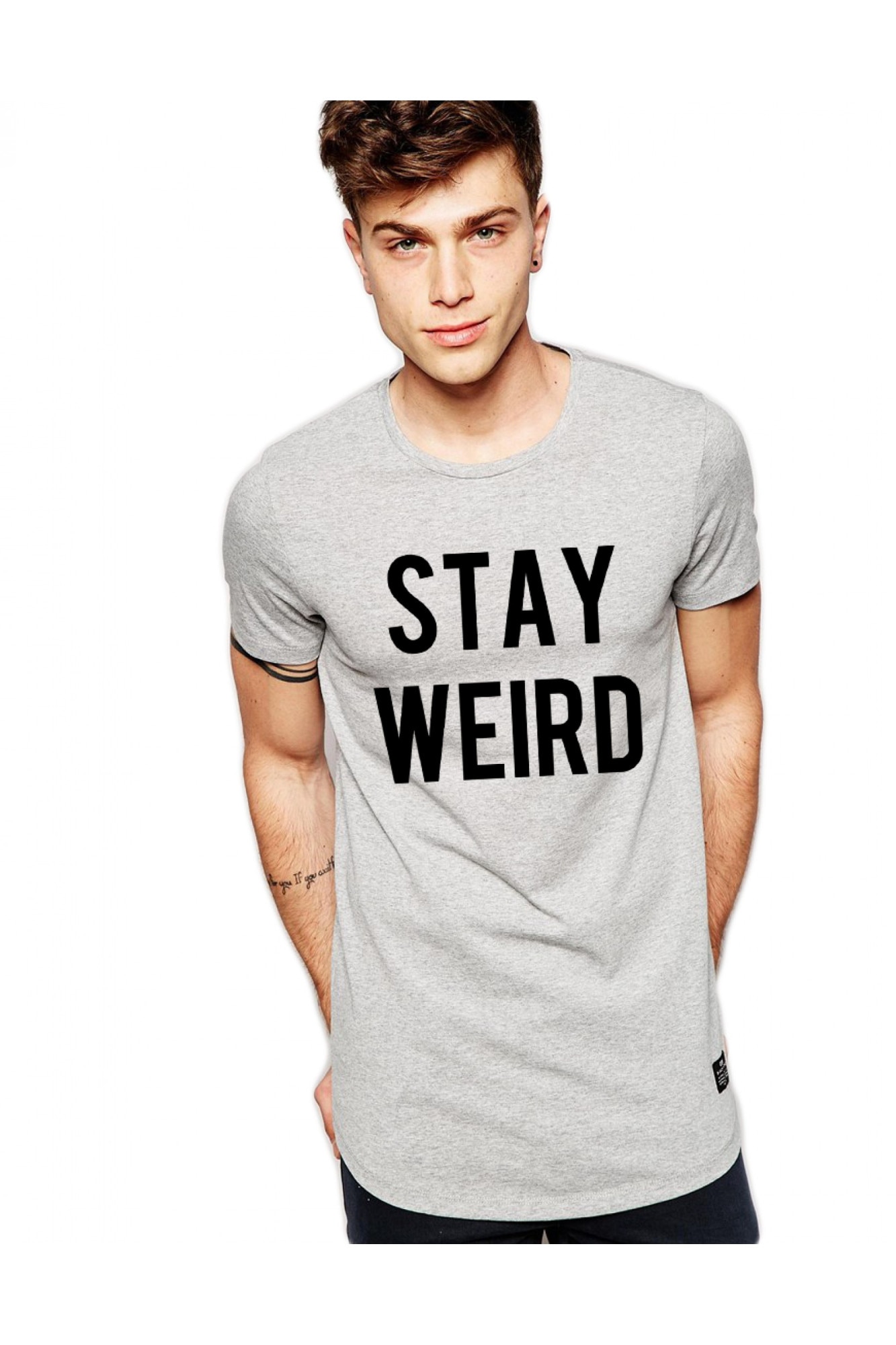 Tricou gri barbati - Stay Wired