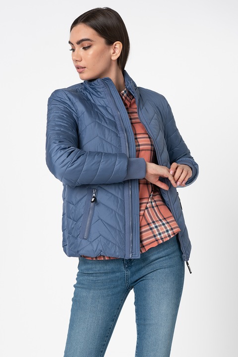 Mustang, Jacheta scurta cu aspect matlasat Hanna, Albastru lavanda, S