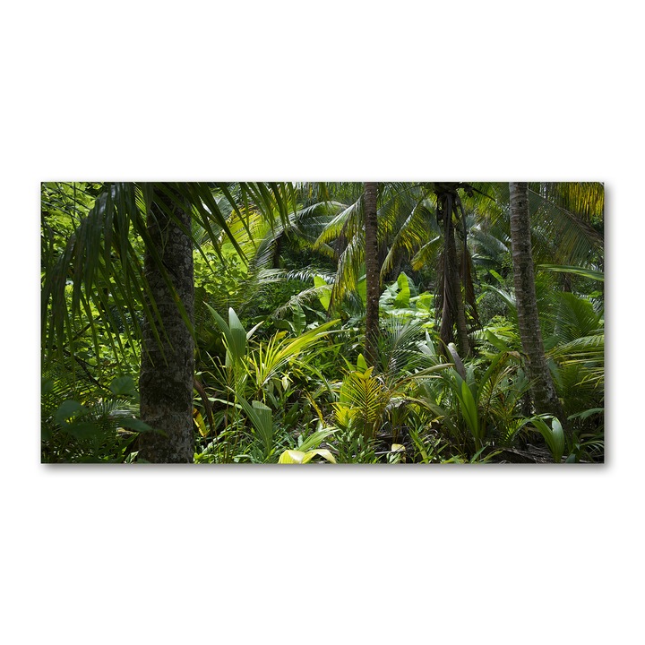 Pictura pe panza, 100x 50cm, Decorarea peretilor "Padure tropicala”