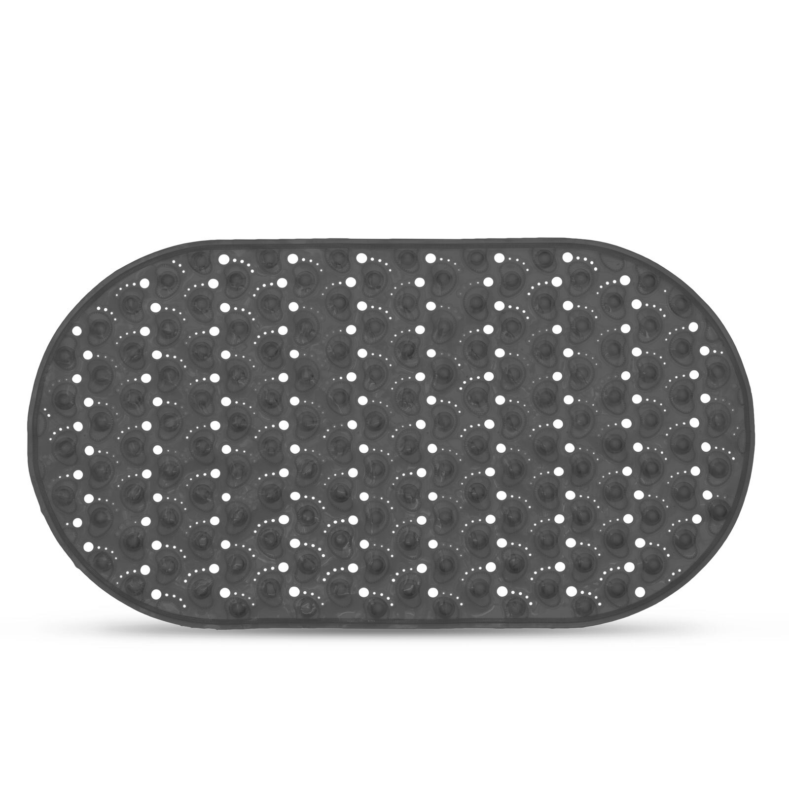 Covoras baie, Family, Antiderapant, 68 x 37.5 cm, Gri inchis