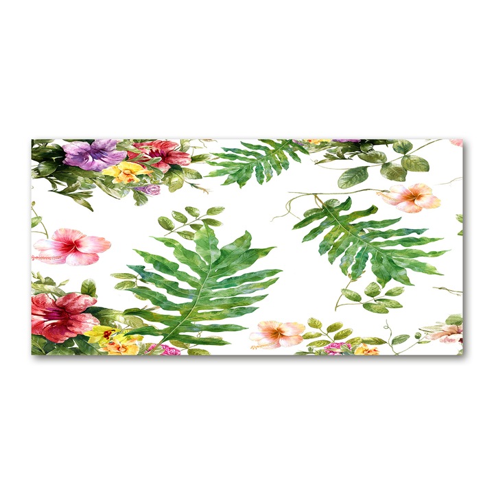 Pictura pe panza, Dimensiune: 140 cm x 70 cm, Decorarea peretilor - Model floral