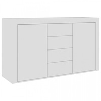 Servanta alb extralucios 120x36x69 cm PAL