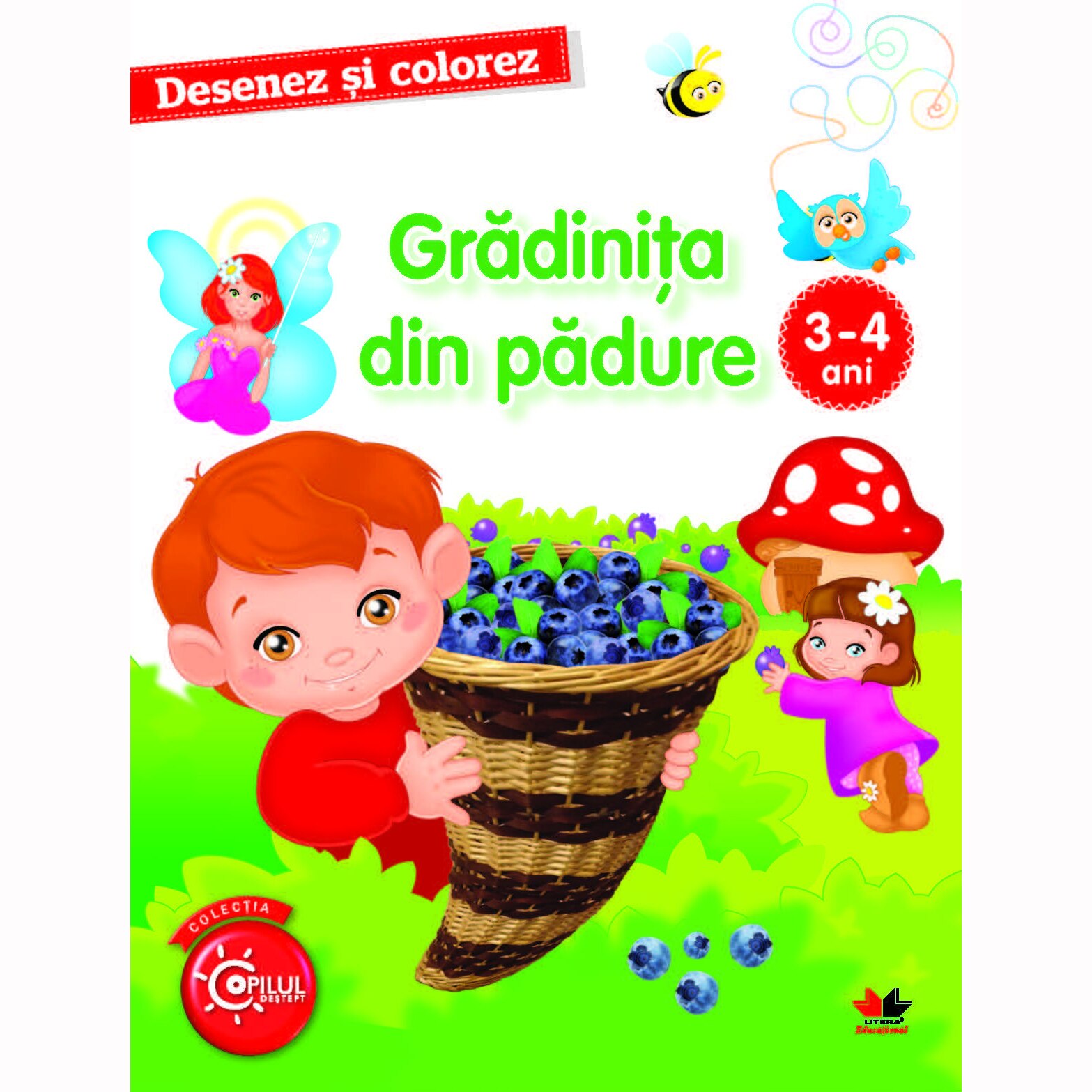 Desenez si colorez. Gradinita Din Padure. 3-4 Ani