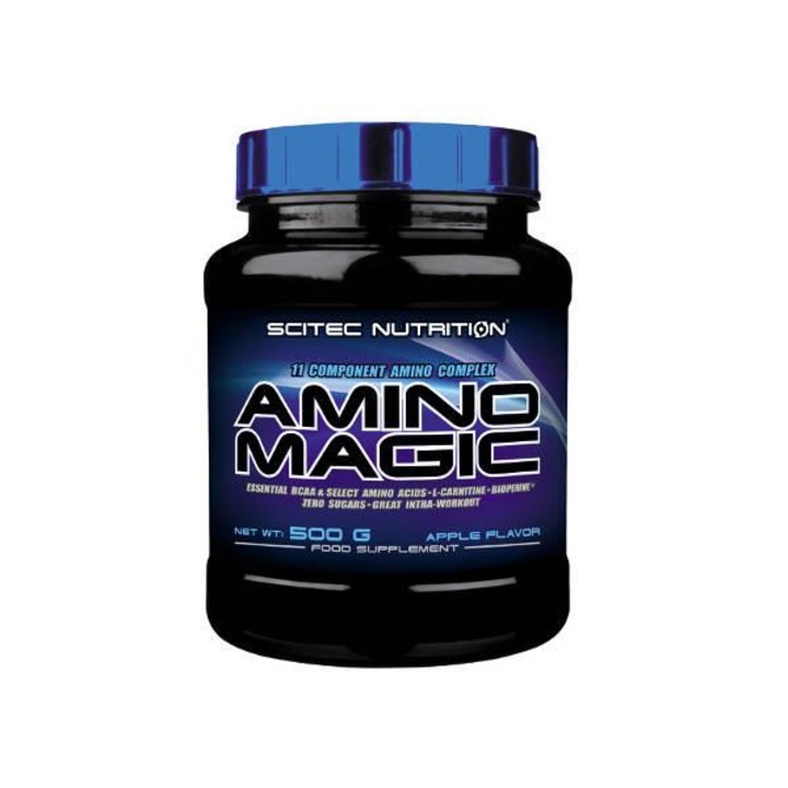 Хранителна добавка с вкус на ябълка Amino Magic, 500 грама Scitec Nutrition
