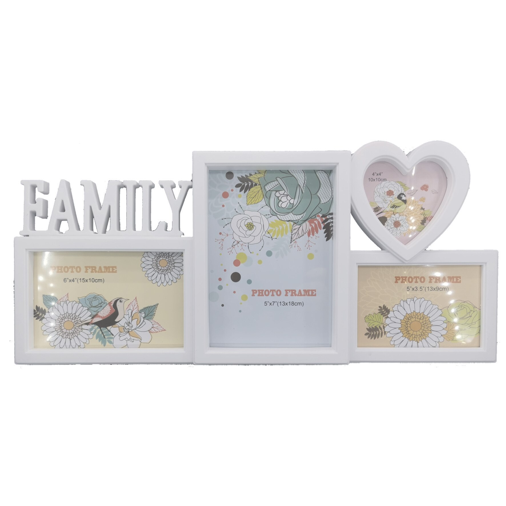 Rama foto, din plastic, ClauM, 20x45, alba, 6-5/10