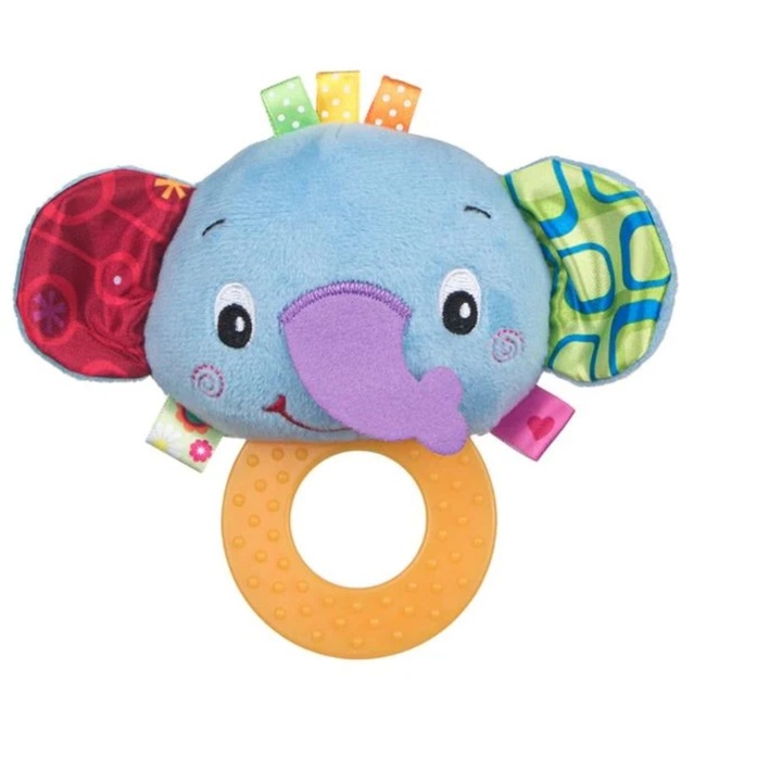 Yana Elefántos csörgő játék, többszínű