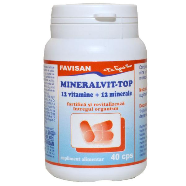vitamin Cut off disk Vitamine Mineralvit Top, Favisan, 40 comprimate - eMAG.ro