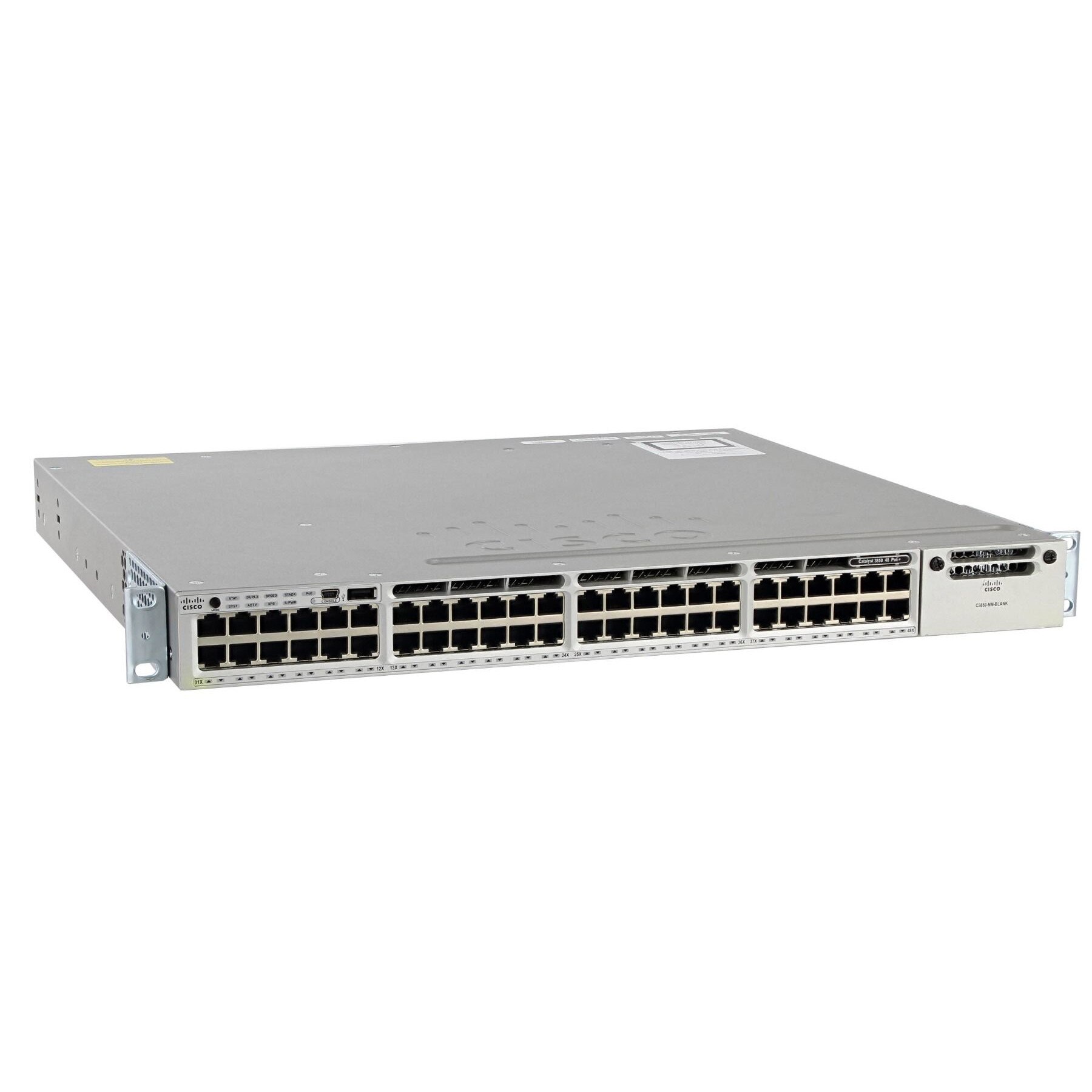 SWITCH CISCO CATALYST 3850, 48 porturi, WS-C3850-48P-S