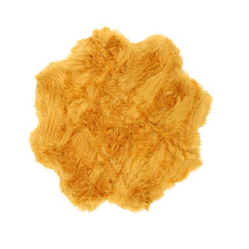 Covor camera copii Yana Chip Flower,poliester, asimetric, portocaliu, 90 cm Covor camera copii Yana Chip Flower,poliester, asimetric, portocaliu, 90 cm