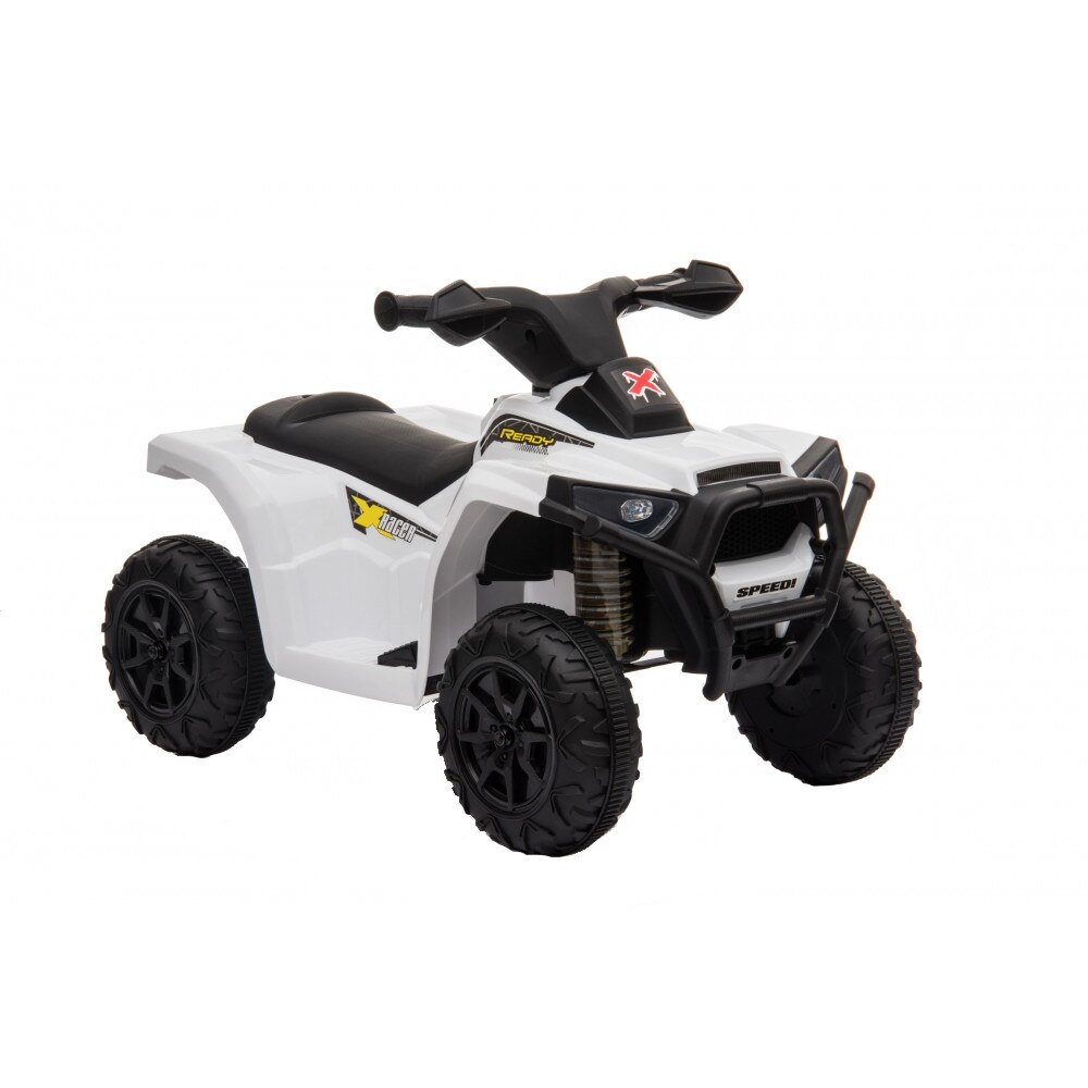 Atv electric 6V Nichiduta Racer X cu roti Eva White