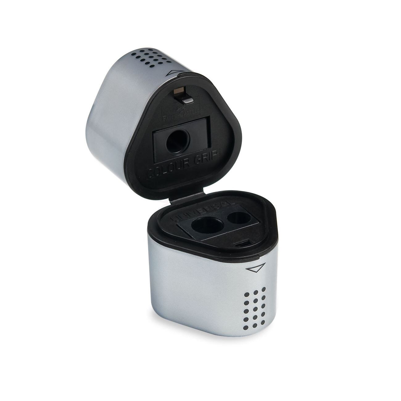 Ascutitoare, Zola®, cu 3 gauri, gri / negru