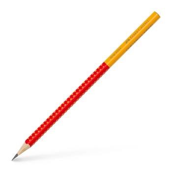 Creion Grafit GRIP 2001 Two Tone Faber-Castell, Rosu, Tarie Mina B Creion Grafit GRIP 2001 Two Tone Faber-Castell, Rosu, Tarie Mina B