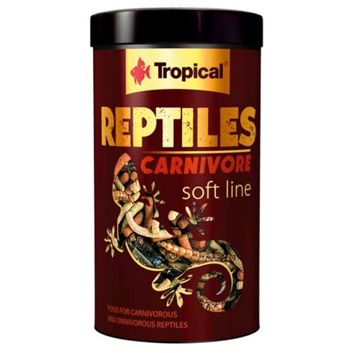 Hrana pentru reptile Tropical, Reptile carnivore, 250 ml, 65 g
