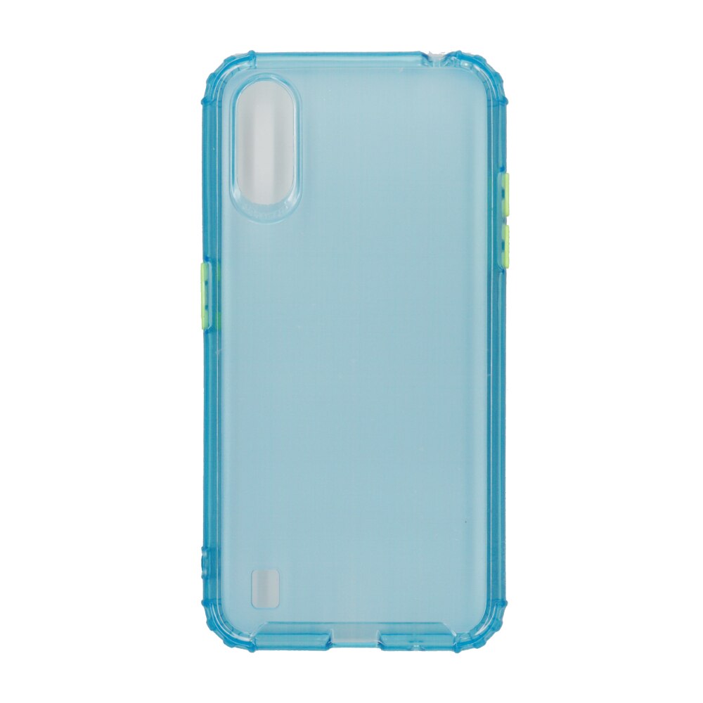 Husa din silicon matte crack, pentru Samsung Galaxy A01, blue