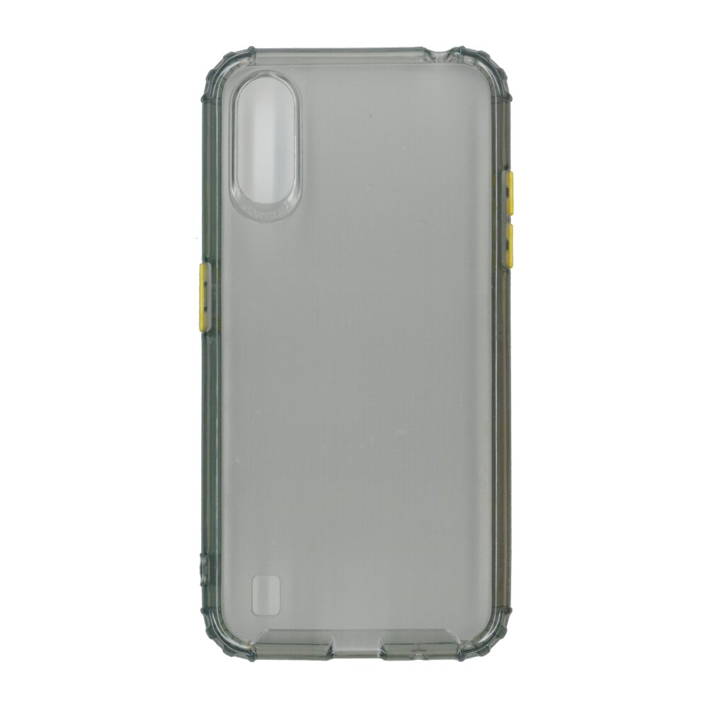 Husa din silicon matte crack, pentru Samsung Galaxy A01, gri