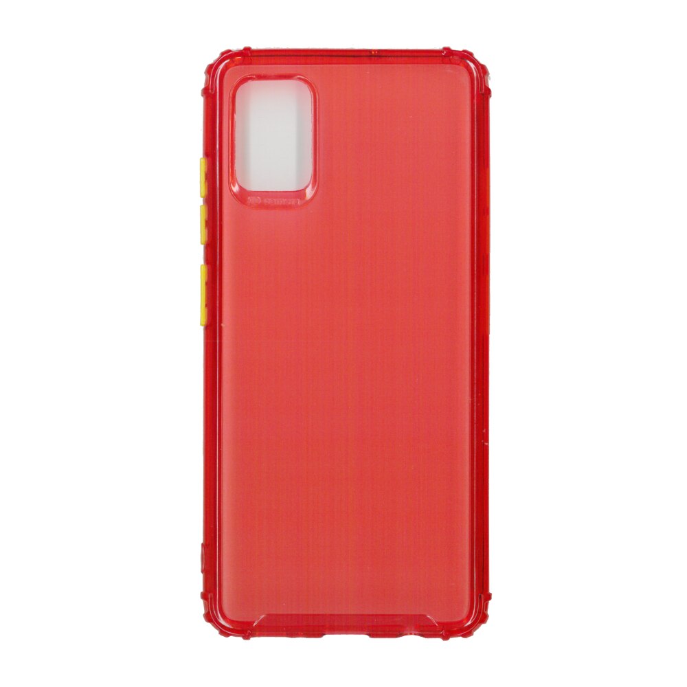 Husa din silicon matte crack, pentru Samsung Galaxy A51, rosu