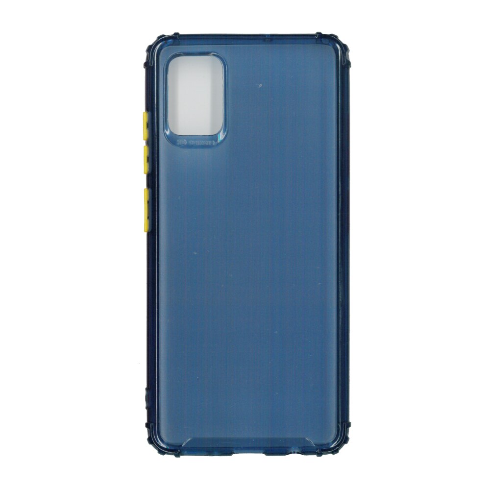 Husa din silicon matte crack, pentru Samsung Galaxy A51, albastru