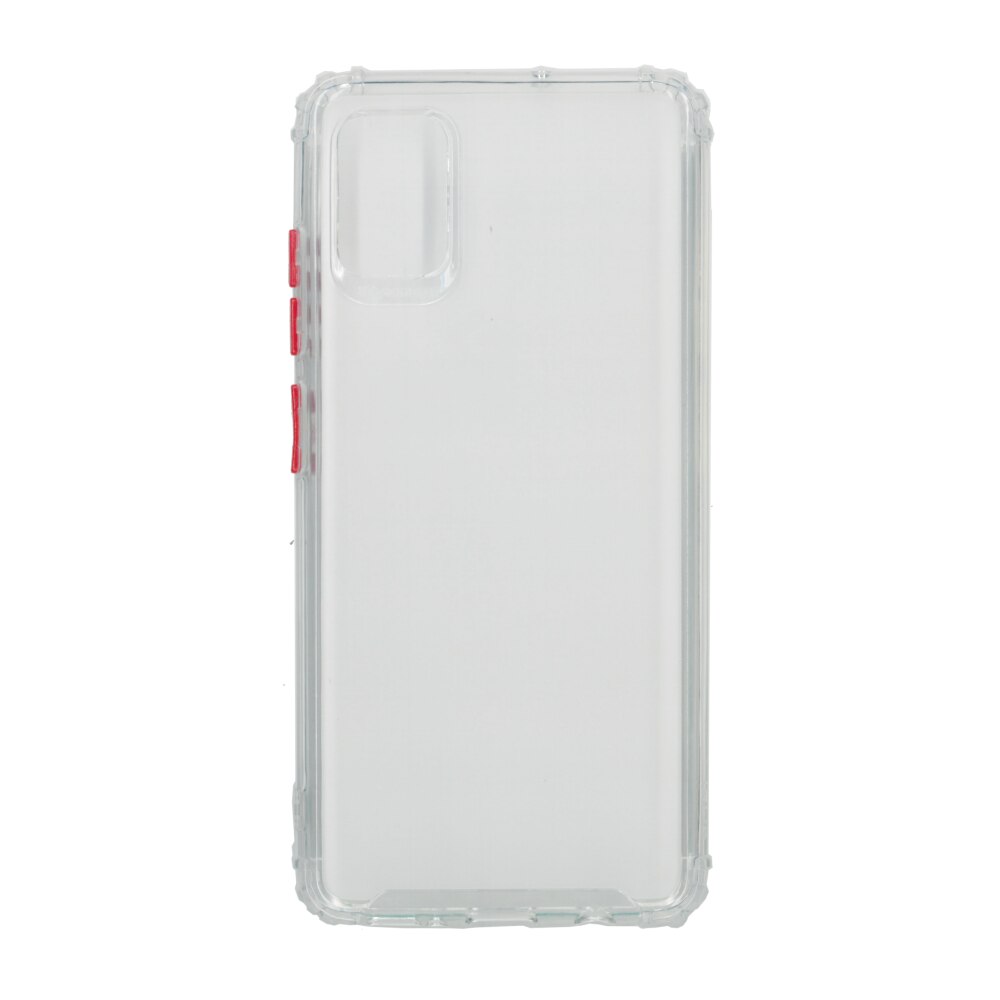 Husa din silicon matte crack, pentru Samsung Galaxy A51, alb