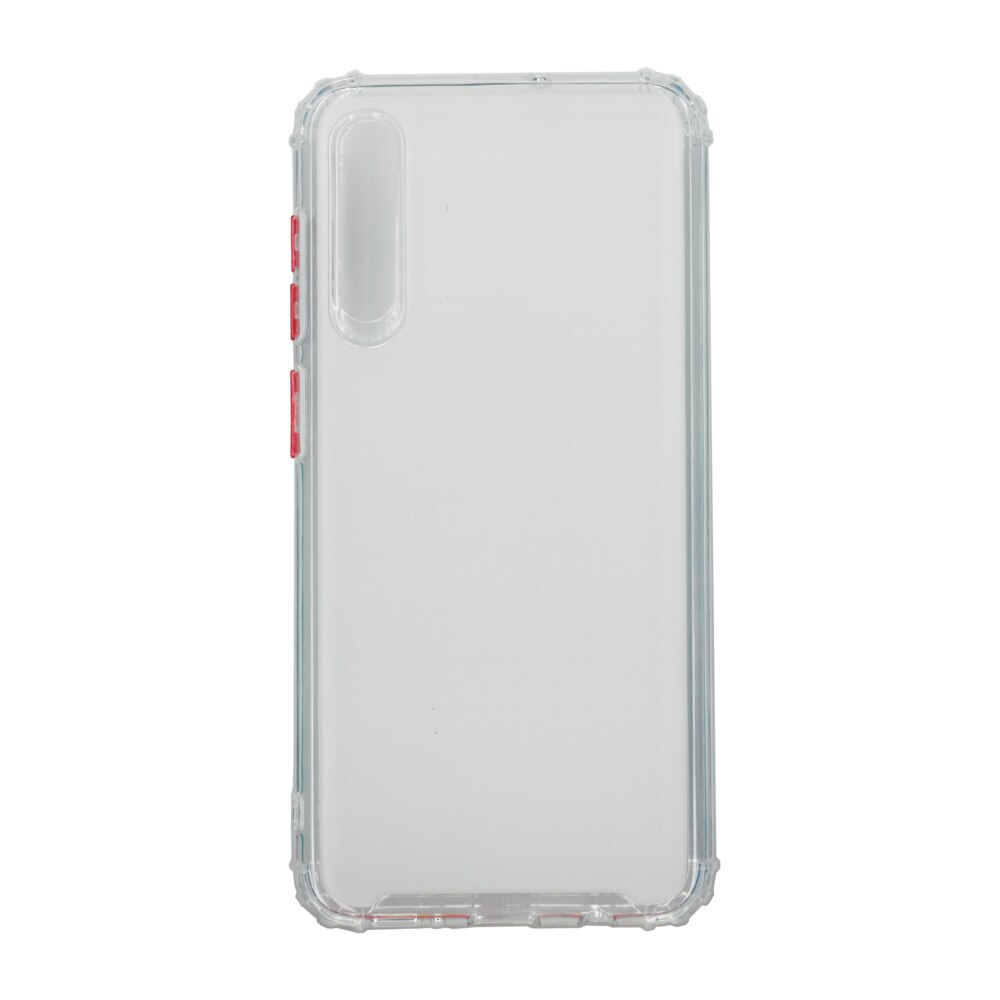 Husa din silicon matte crack, pentru Samsung Galaxy A50, alb